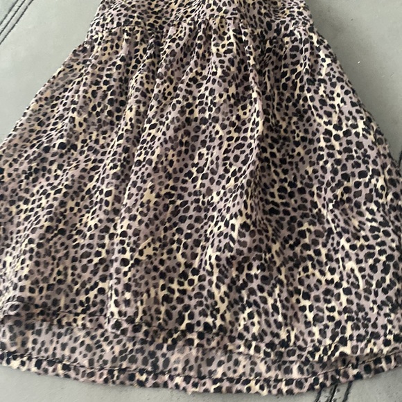 For Love & Lemons Leopard Print Sheer Silk Dress💜🖤💜 - Picture 5 of 9